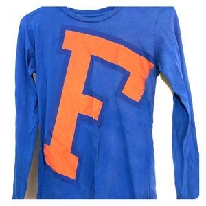 University of Florida Gators UF Blue Long Sleeve Shirt Blouse Like New